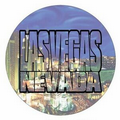 Las Vegas City Scape Photo Hand Mirror (2.5" Diameter)